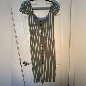 Women’s Trixxi Olive and white dress